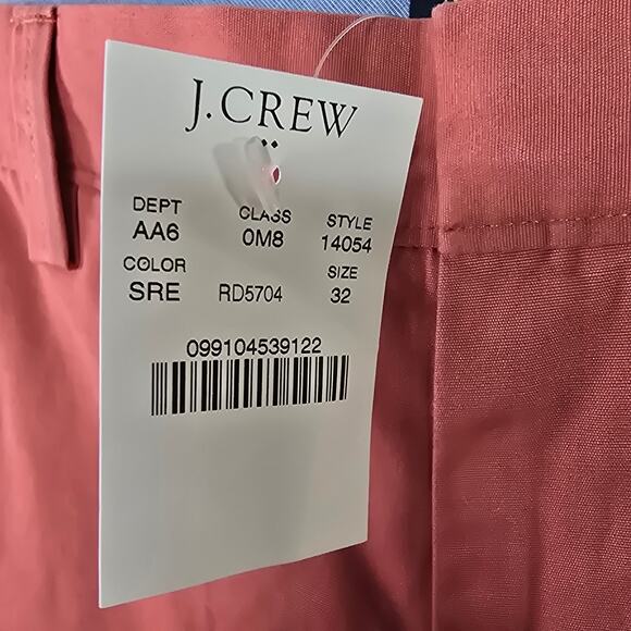 J. Crew Factory Salmon Rivington Chino Shorts Size 32 NWT - Picture 3 of 6